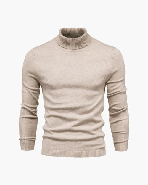 Aldridge Merino Turtleneck - Beige