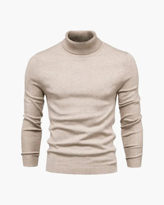 Aldridge Merino Turtleneck - Beige