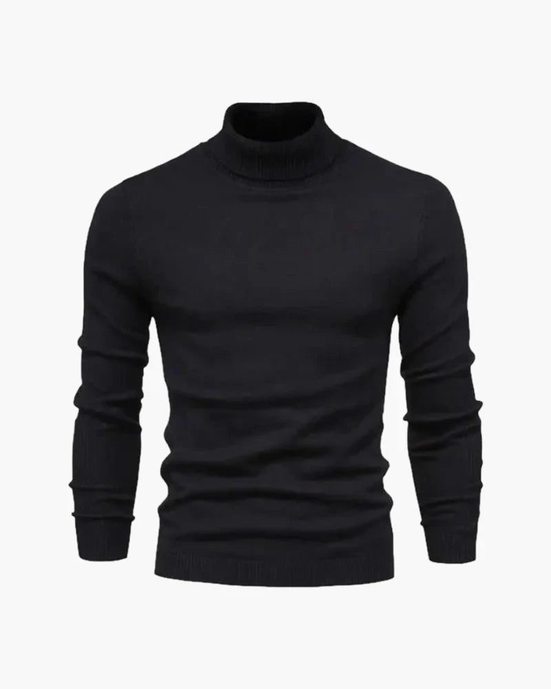 Aldridge Merino Turtleneck - Black