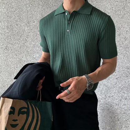 Wexford Button Knit Polo - Green