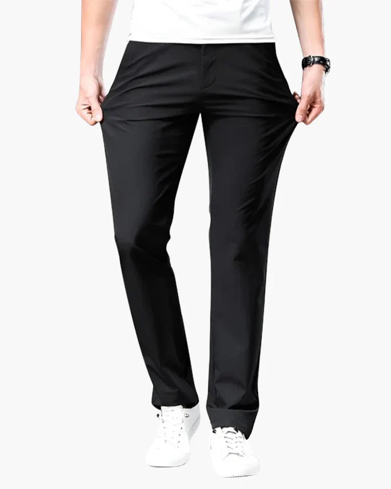Bristol Slim Stretch Chinos - Black