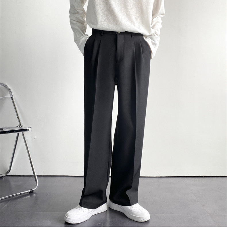 Chelsea Pleated Tailored Trousers - Black