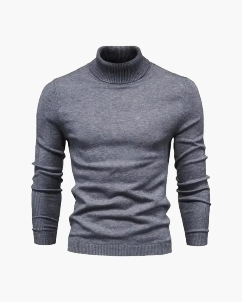 Aldridge Merino Turtleneck - Grey