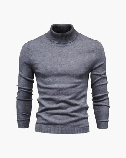 Aldridge Merino Turtleneck - Grey