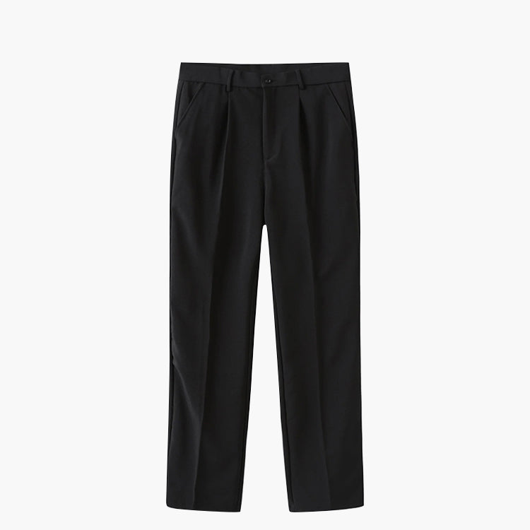 Chelsea Pleated Tailored Trousers - Black