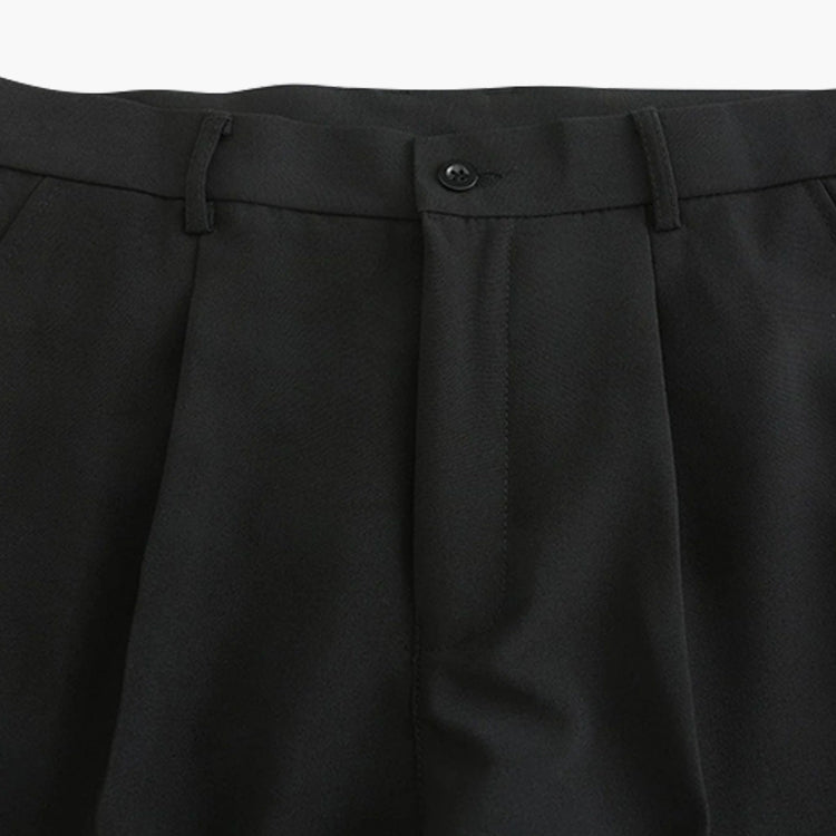 Chelsea Pleated Tailored Trousers - Black