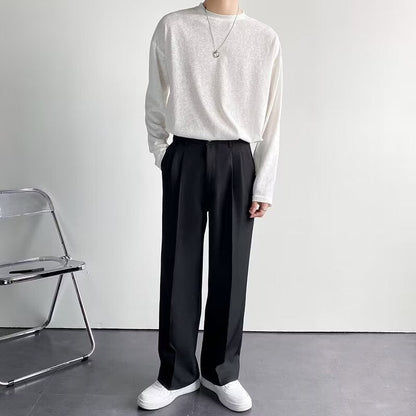 Chelsea Pleated Tailored Trousers - Black