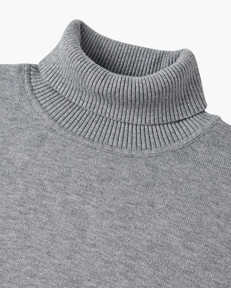 Aldridge Merino Turtleneck - Grey