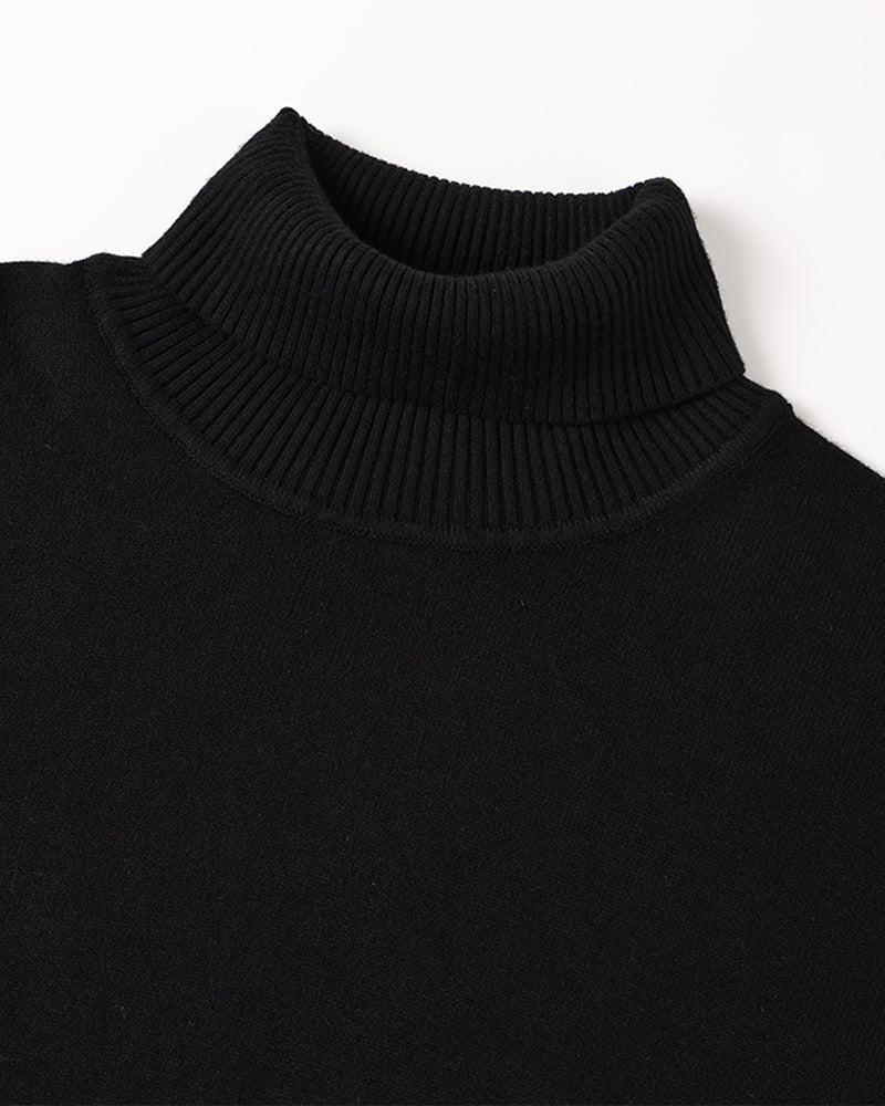 Aldridge Merino Turtleneck - Black