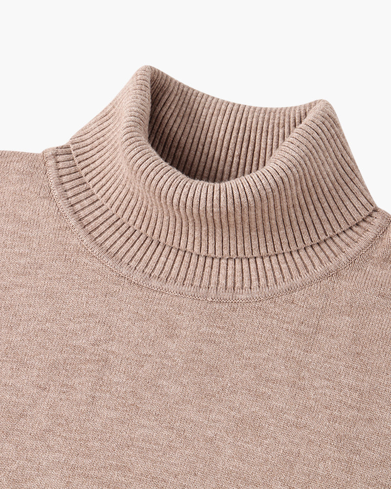 Aldridge Merino Turtleneck - Beige