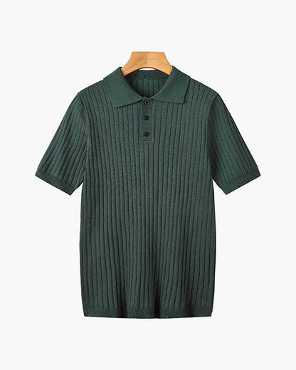 Wexford Button Knit Polo - Green