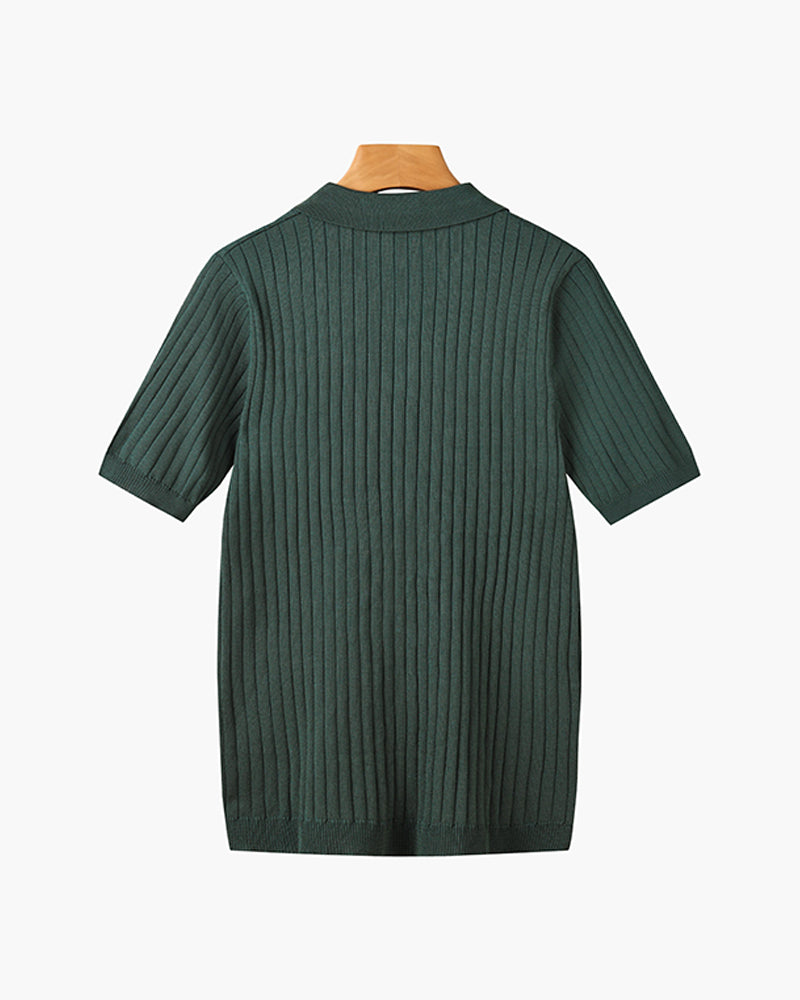 Wexford Button Knit Polo - Green