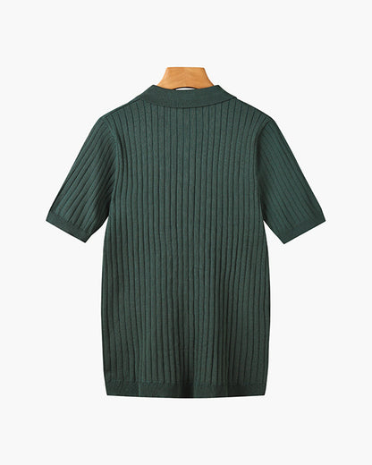 Wexford Button Knit Polo - Green