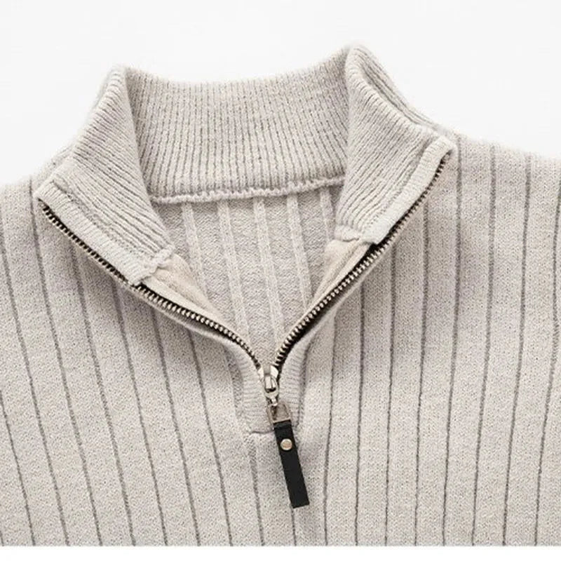 Ravenscourt High Collar Half-Zip - Black