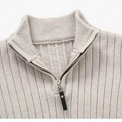 Ravenscourt High Collar Half-Zip - Black