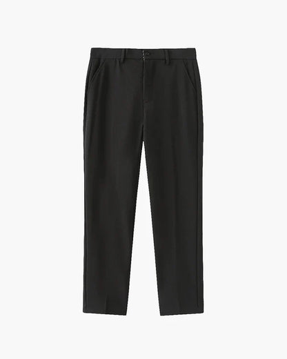Oxford Classic Pleated Trousers - Black