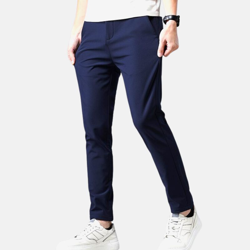 Bristol Slim Stretch Chinos - Blue